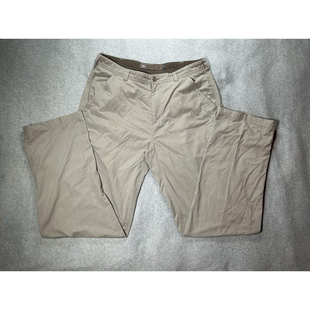 REI Co-Op Pants Men W34 L34 Nylon Hiking Fishing Breathable Water Resist Beige